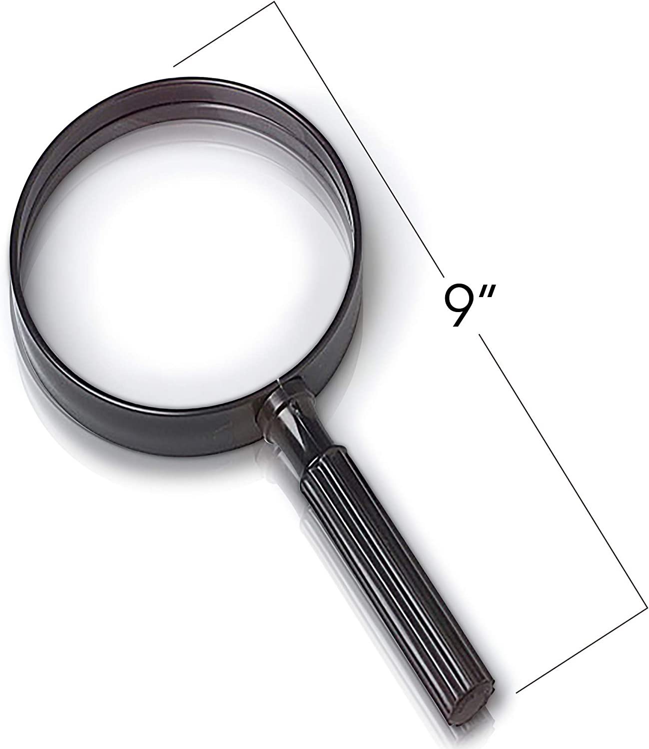 Giant Kids Magnifying Glass - 9" Jumbo Magnifier - Fun Young Explorer and Adventure Toys for Boys and Girls, Spy Costume Prop, Great Gift Idea or Party Favor for Children