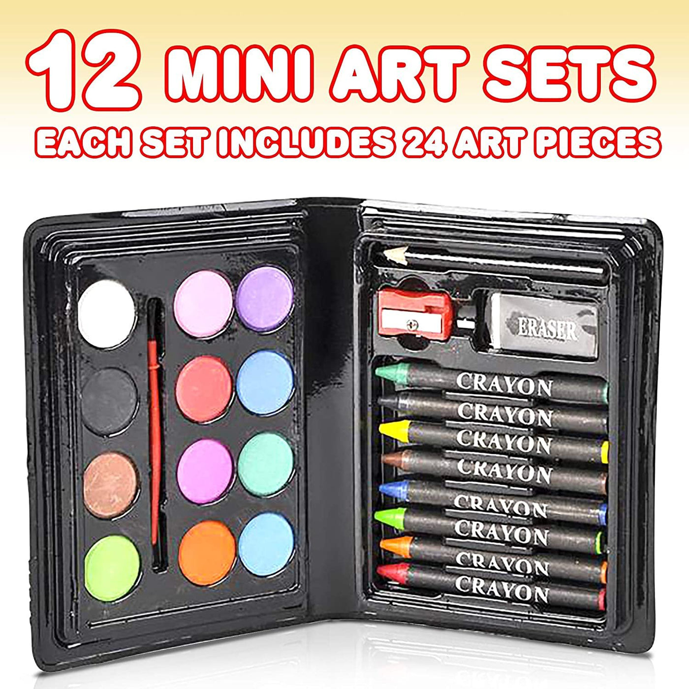 Kids Mini Crayons (Pack of 12), Party Bag Fillers