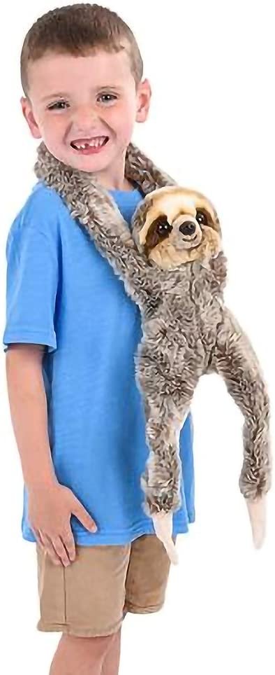 ArtCreativity Hanging Sloth Plush Toy, 23 Inch Stuffed Sloth with Realistic Design, Soft and Huggable, Cute Nursery Decor, Best Birthday Gift for Boys and Girls