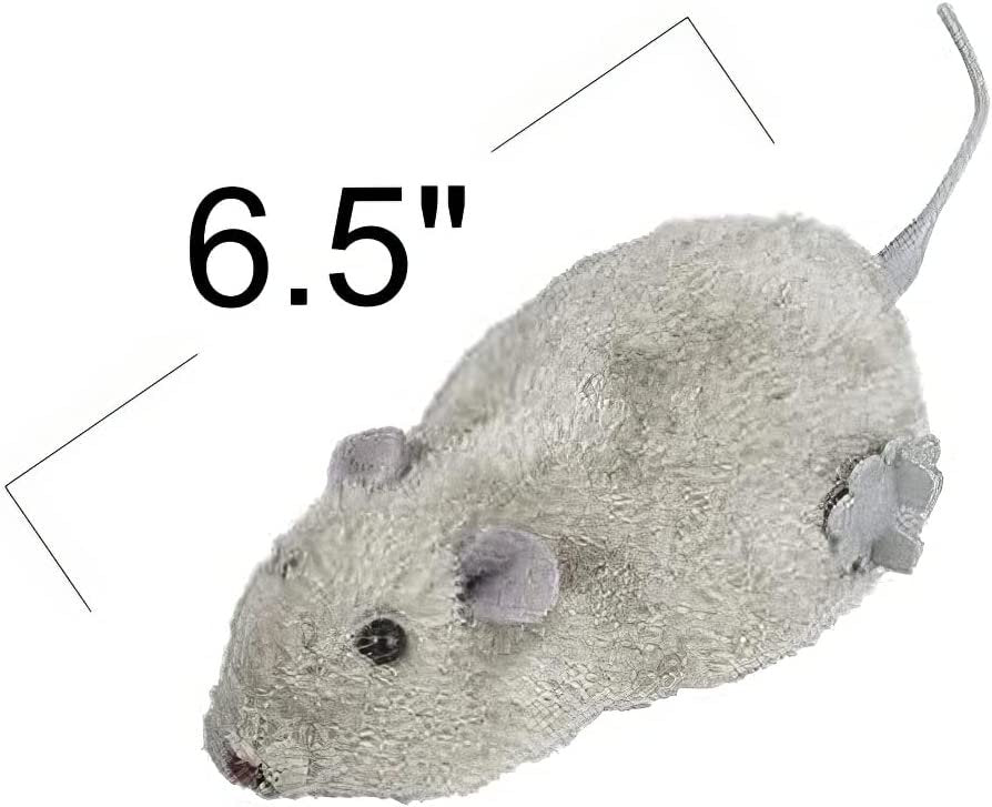 ArtCreativity Wind Up Mouse Toys, Set of 4, Classic Prank Toys for Kids in 4 Colors, Animal Party Favors for Children, No Batteries Needed, Goody Bag Fillers for Boys and Girls