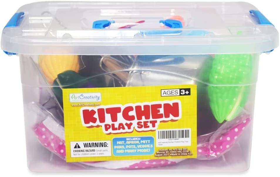 Pretend Play Kitchen Set for Kids, 23-Piece Kids' Kitchen Playset with ·  Art Creativity
