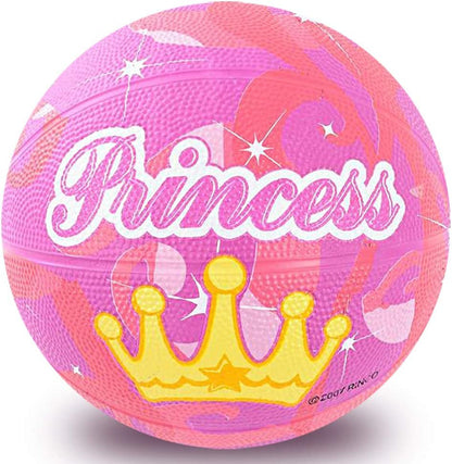 ArtCreativity Mini Princess Basketball for Kids, Cute Princess Gift for Girls, Princess Birthday Party Favors, Goodie Bag Filler, Game Prize, Rubber Princess Ball - Sold Deflated