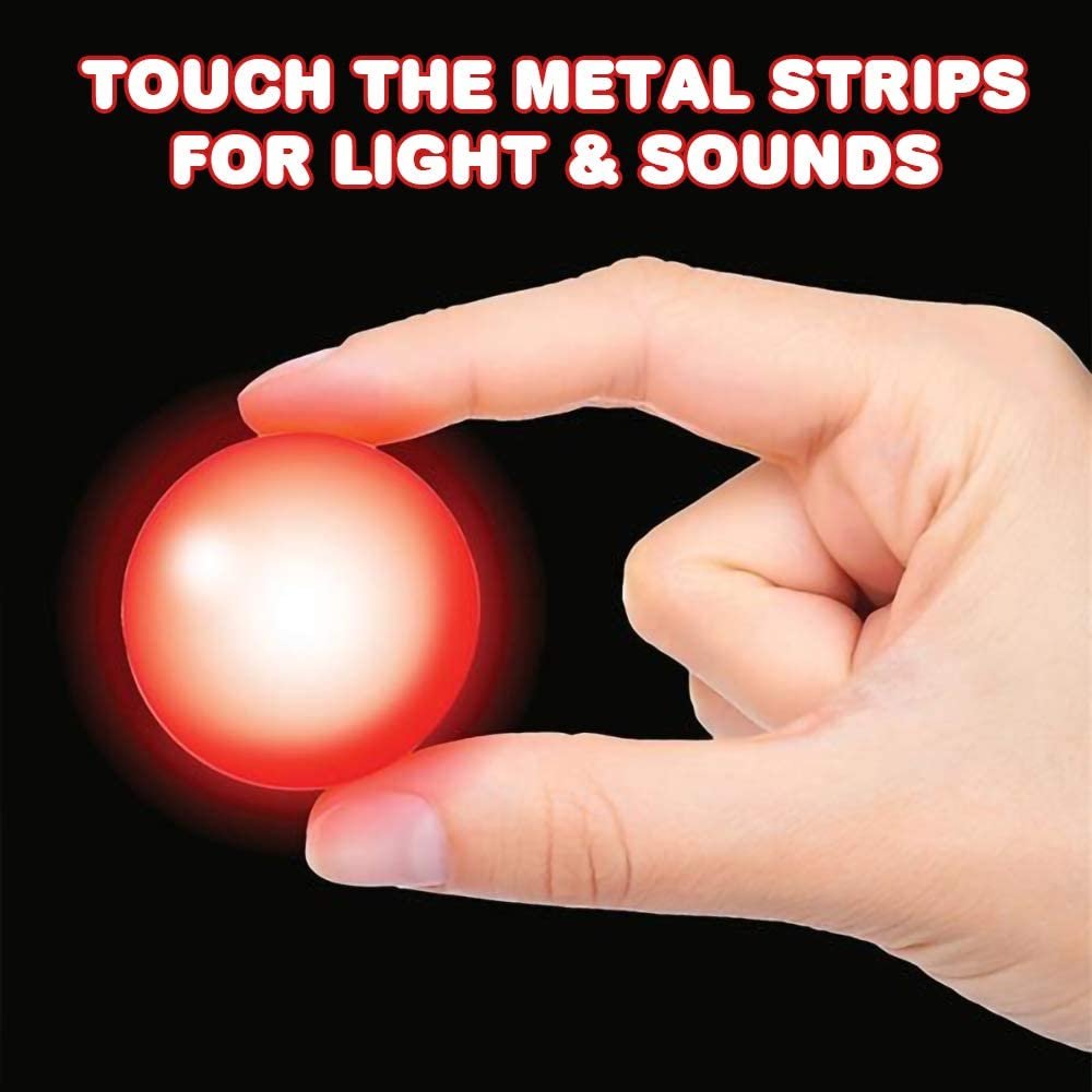 Light-Up Glow Sound Balls for Kids, Set of 2, LED Balls That Make Eerie Sounds, LED Toys for Mesmerizing Magical Play, Fun LED Birthday Party Favors for Boys and Girls