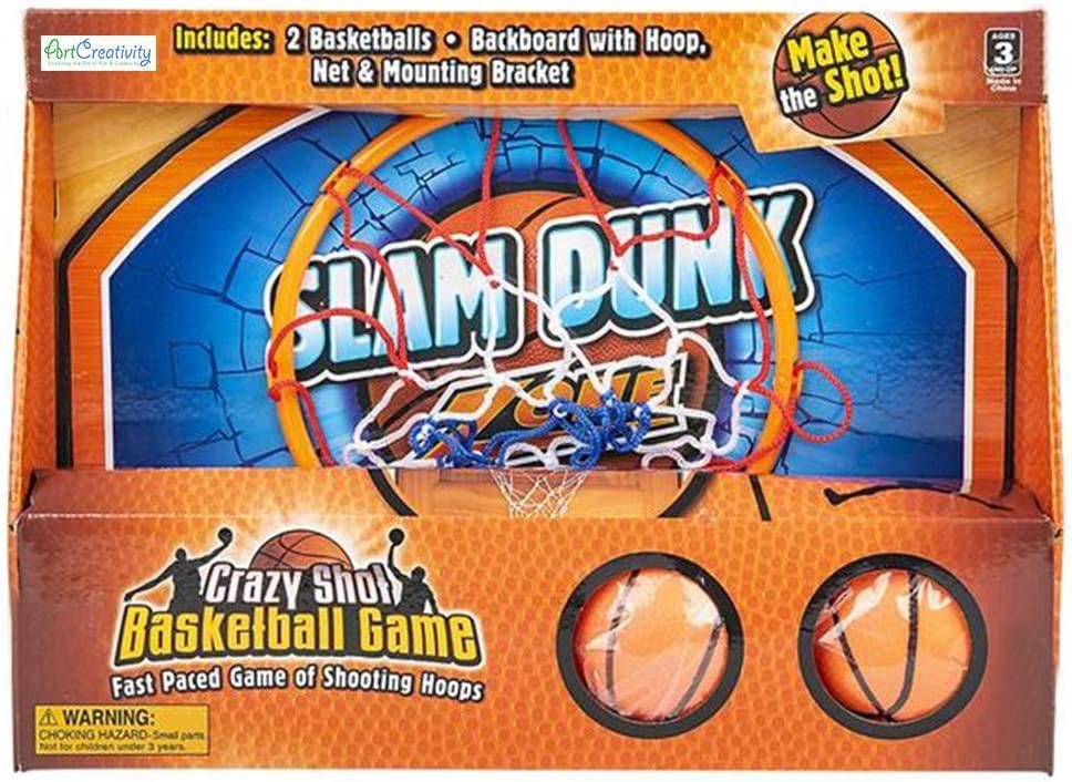 ArtCreativity Over The Door Basketball Hoop Game - Includes 1 Mini Bas –  Art Creativity