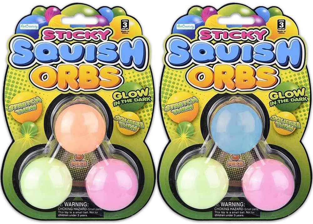 Crayola Globbles 6 Pack Assorted Colors Squish Fidget Toys Stress