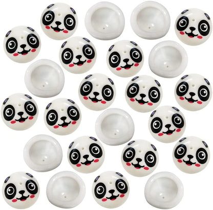 ArtCreativity Panda Poppers, Pack of 24, Pop-Up Half Ball Toys, Old School Retro 90s Toys for Kids, Birthday Party Favors, Goodie Bag Fillers for Boys and Girls