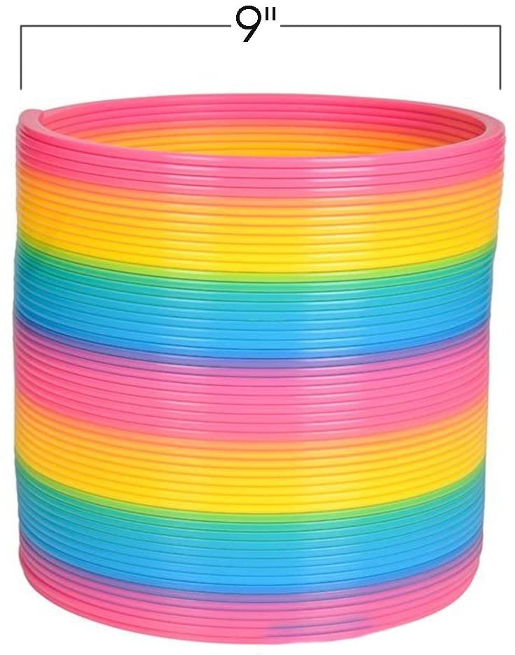 ArtCreativity Gigantic Coil Spring - Opens to 16 Feet - Jumbo Plastic Rainbow Coil Spring - Great Gift idea for Boys and Girls Ages 3+