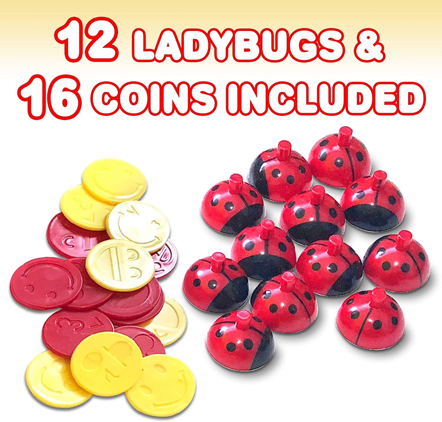 Gamie Ladybug Memory Matching Game for Kids - Fun Educational Learning Toy with 8 Match Games - Teaches Memory, Alphabets, Numbers, Colors and More - for Boys, Girls, Preschoolers