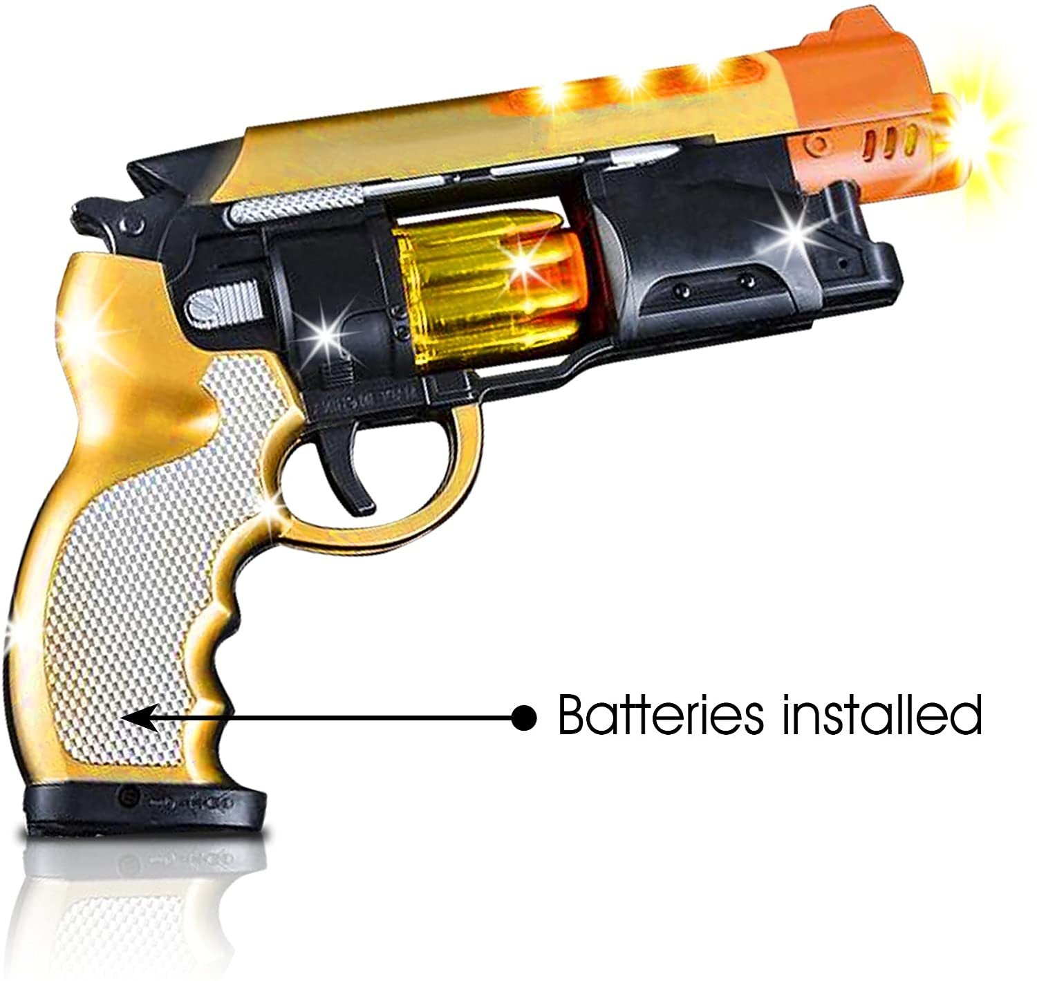 Blade Runner Toy Pistol by Toy Gun for Kids with LED and Sound Effects, Design, Batteries Included, Sturdy Plastic Design, Great Gift Idea for Boys & Girls