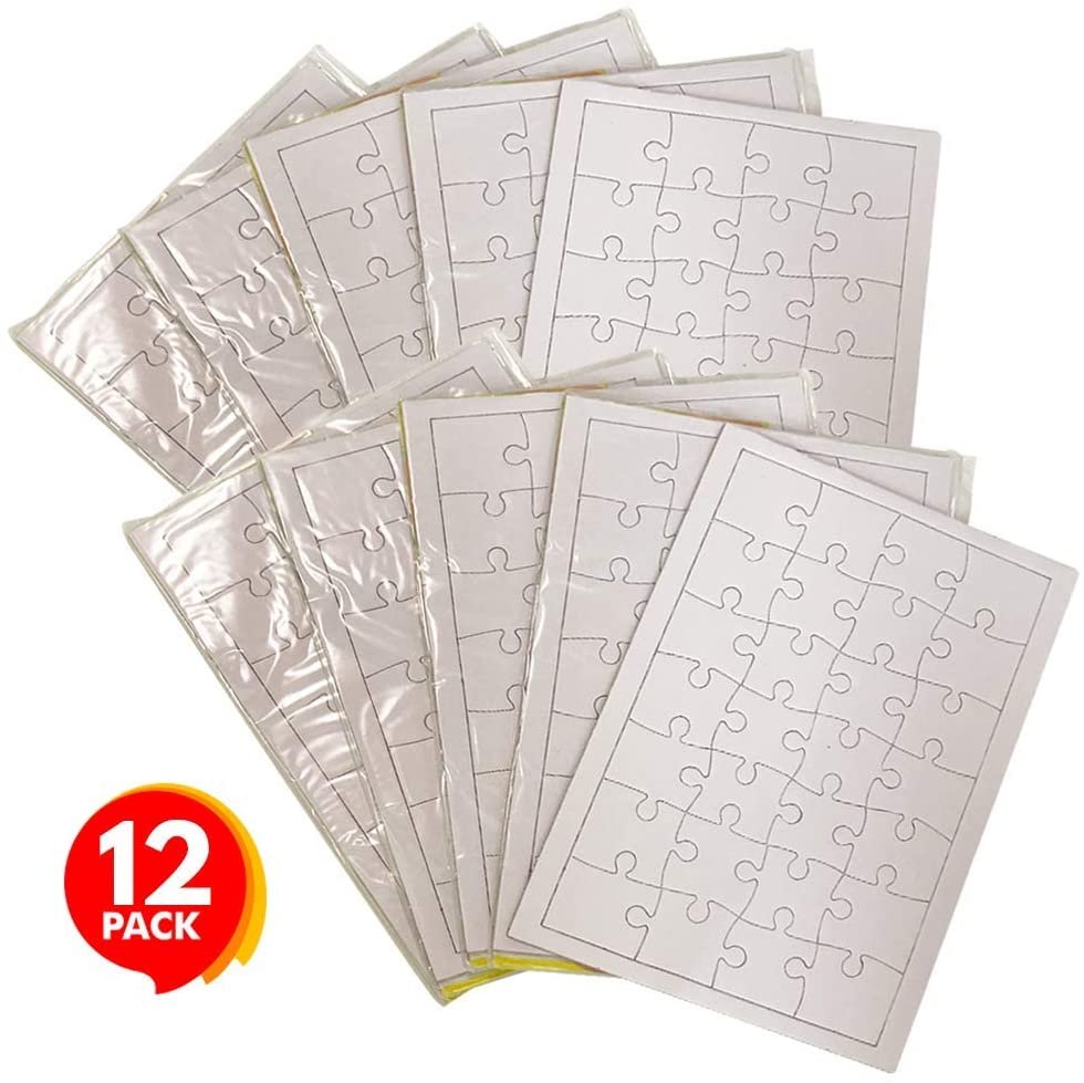 15 Set Blank Puzzles to Draw On, Sublimation Jigsaws Puzzle DIY