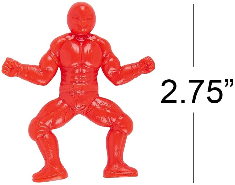 Sticky Wrestlers for Kids, 4 Sets with 2 Toys Each, Stretchy Fidget Toys for Kids, Wrestling Stress Relief Toys for Boys and Girls, Unique Party Favors for Kids, Red and Blue