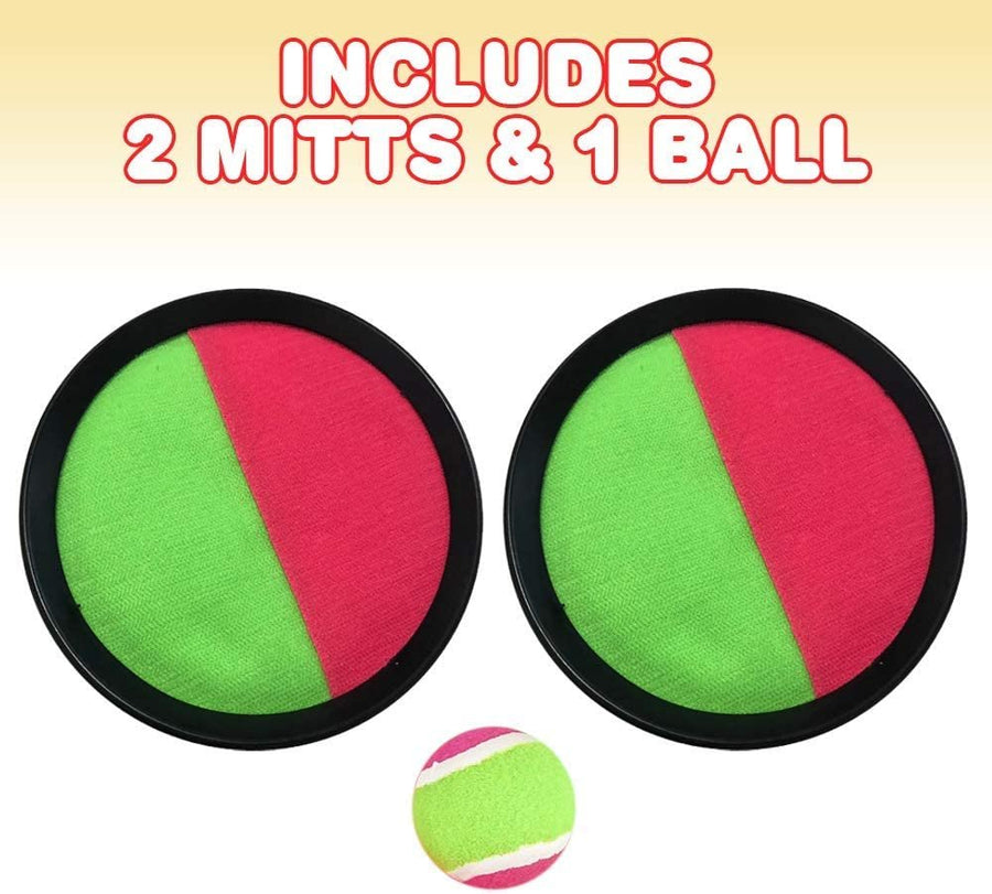 Toss and Catch Game Set, Ball Tossing Game with 2 Mitts and 1 Ball, Fun Outdoor Game for Kids, Adults, Beach, Yard, Camping, Picnic, Park, Outdoor Summer Activity for Boys and Girls