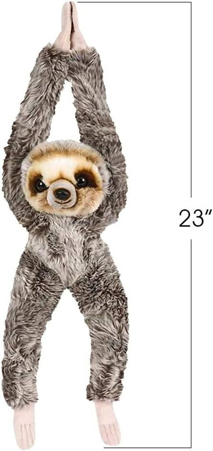 ArtCreativity Hanging Sloth Plush Toy, 23 Inch Stuffed Sloth with Realistic Design, Soft and Huggable, Cute Nursery Decor, Best Birthday Gift for Boys and Girls