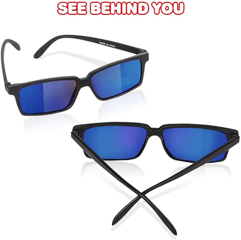 Spy Glasses for Kids - Set of 3 - See Behind You Sunglasses with Rear View Mirrors - Fun Party Favors, Detective Gadgets, Secret Agent Costume Props, Gift Idea for Boys and Girls