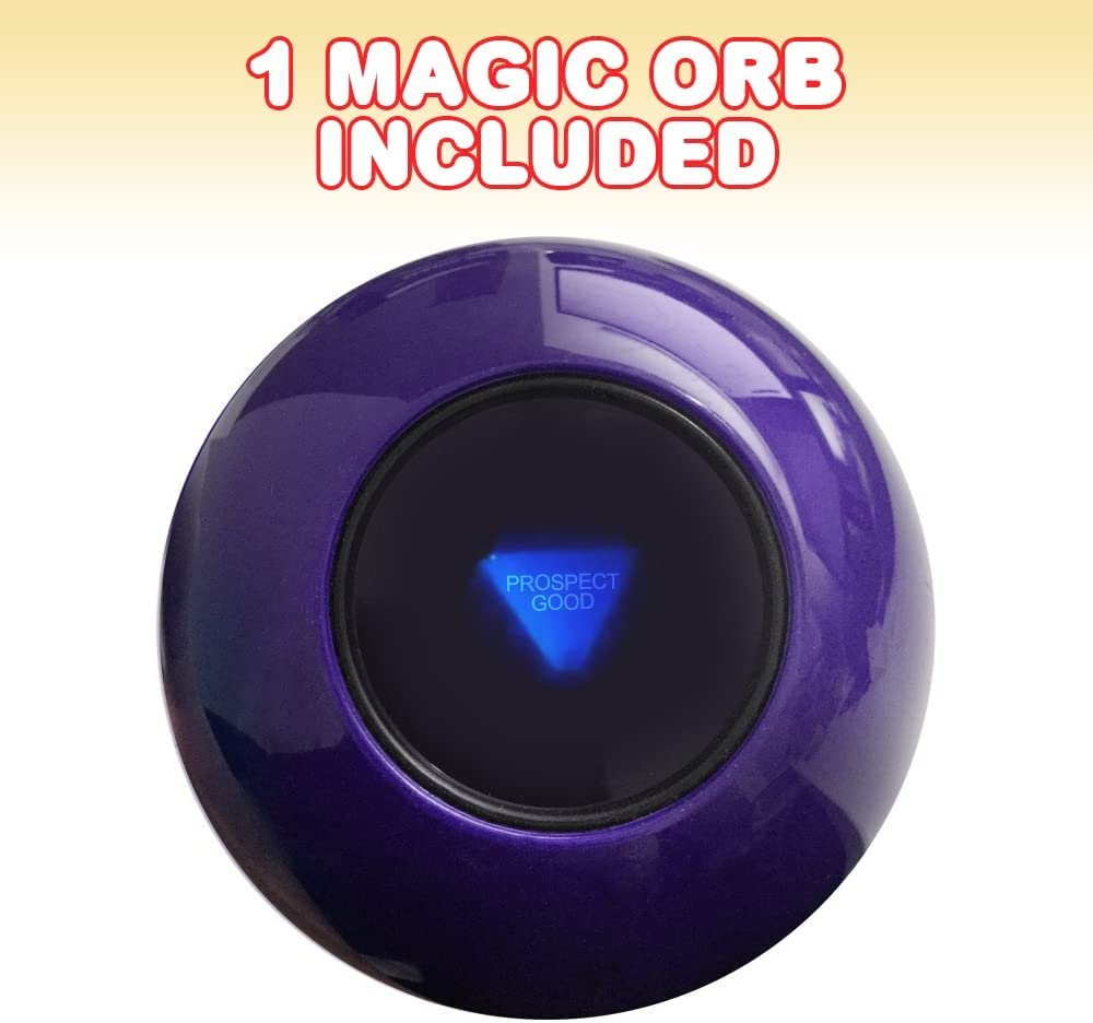 Fortune Telling Magical Ball, Magic Fortune Teller Orb for Kids, Classic Question Answer Novelty Game for Indoor Fun, Best Birthday Gift for Boys and Girls