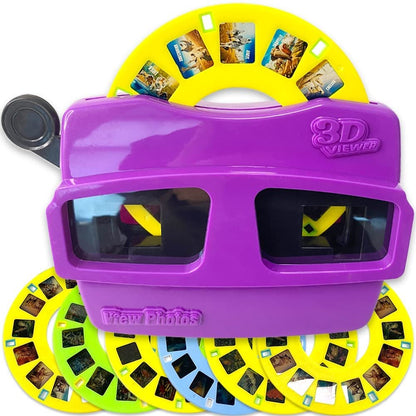 ArtCreativity 3D Viewer Toy with 6 Reels, 3D Reel Viewer with Baseball, Flowers, Space, Dinosaurs, Animals, and Insects Slides, Immersive Slide Viewer for Kids in Vibrant Colors