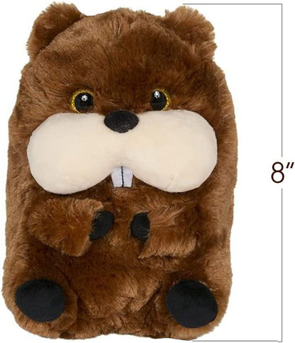 ArtCreativity Belly Buddy Beaver, 8 Inch Plush Stuffed Beaver, Super Soft and Cuddly Toy, Cute Nursery Décor, Best Gift for Baby Shower, Boys and Girls Ages 3+