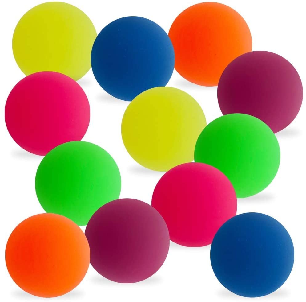 ArtCreativity 1.75 Inch Frosty Hi-Bounce Icy Balls, Set of 12, Bouncing Balls with a Frosty Look and Extra-High Bounce, Frozen Birthday Party Favors, Goodie Bag and Piñata Fillers, Fun Assorted Colors