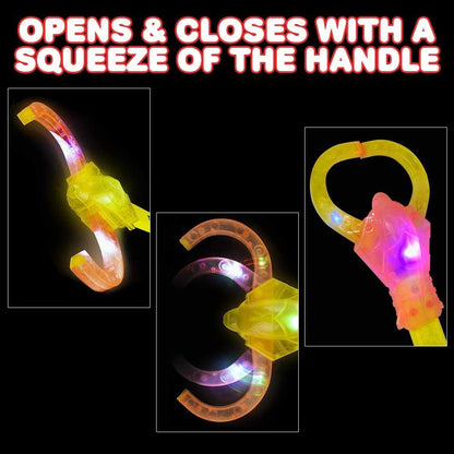 ArtCreativity Light-Up Robot Arm Reacher Grabber Toy, Set of 2, 20 Inch Robotic Hand Grab Claw w/ LED Flashing Lights, Cool Grabbing Stick, Batteries Included, Best Birthday Gift for Boys & Girls