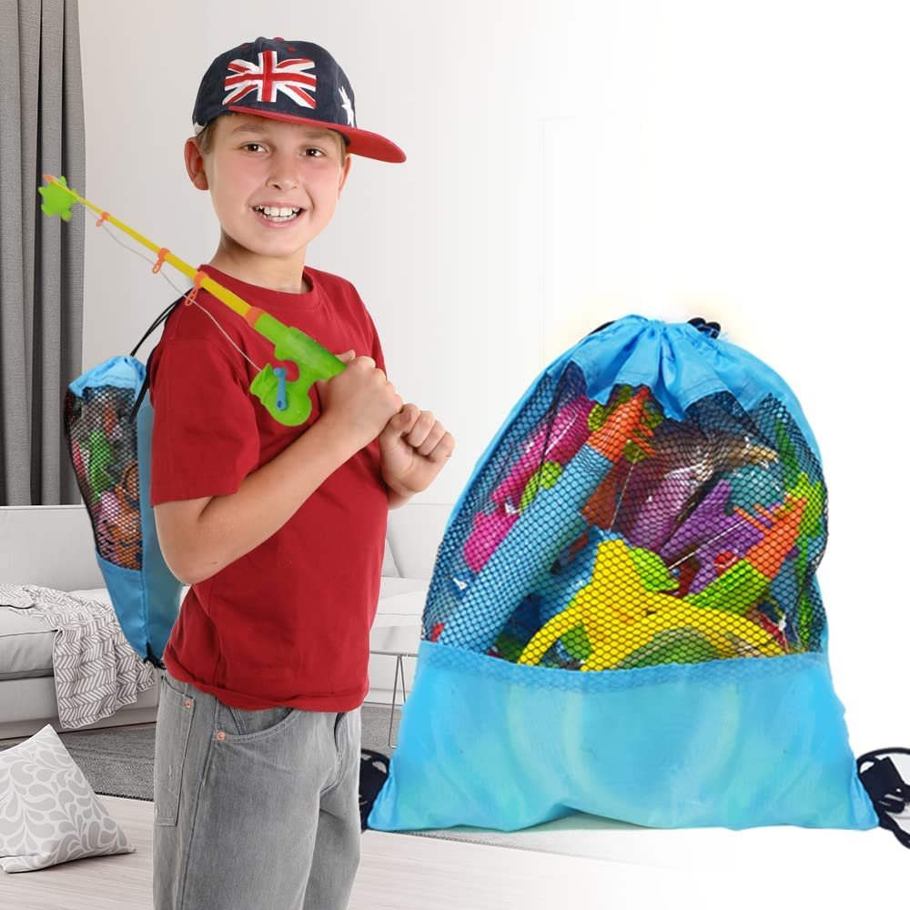 bathtub fishing pole for school aged kids Fishing Toys Set for Toddlers, Magnetic Fishing Set with Rods, Nets, B · Art Creativity