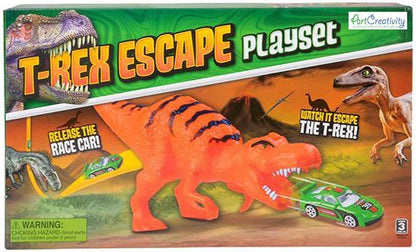 ArtCreativity Dinosaur Expedition Escape Set, Dinosaur Playset for Kids with Diecast Toy Car, Tracks, and Dino, Cool Dinosaur Toys for Boys and Girls, Best Christmas or Birthday Gift for Children