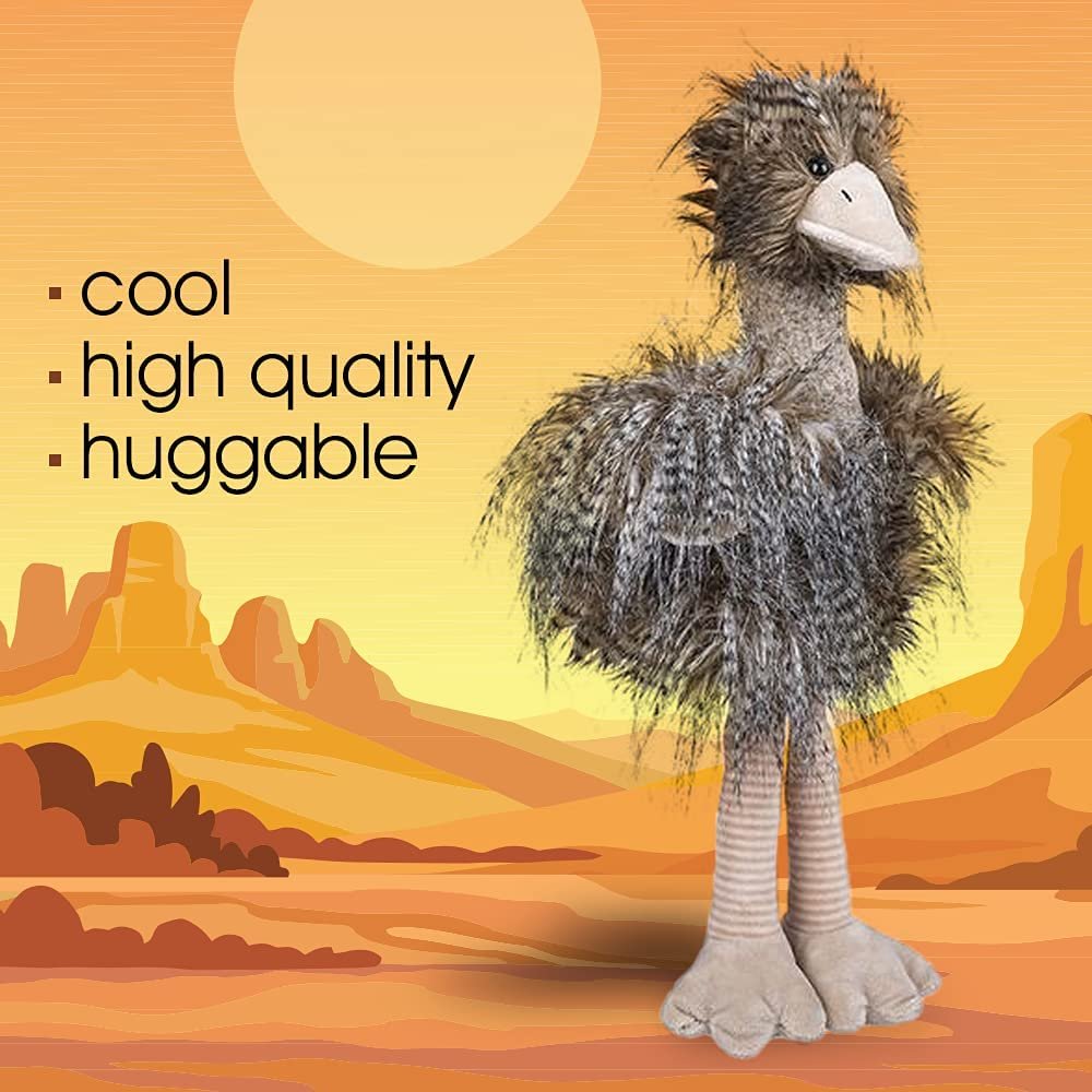 Emu Plush Toy for Kids, 1PC, Long Hair Stuffed Ostrich Toy, Soft and Huggable Kids’ Stuffed Toys, Cute Nursery Décor, Girls’ and Boys’ Room Animal Decorations