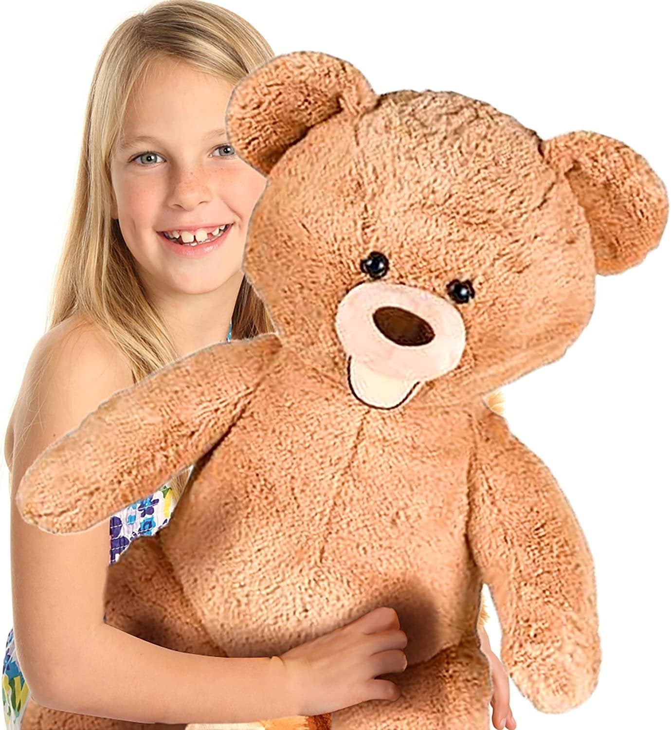 ArtCreativity 4 Feet Giant Teddy Bear - Extra Plush and Soft Toy - Jumbo Large Stuffed Animal for Kids and Adults - Huge Plush Bear - Great Gift Idea for Boys and Girls - Gigantic Carnival Prize