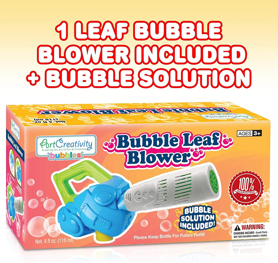 ArtCreativity Bubble Leaf Blower for Toddlers, Kids Bubble Blower Machine, Outside Outdoor Play Toys, Fun Bubbles Blowing Toys for Boys and Girls, for Kids Age 3 Year Old and Up