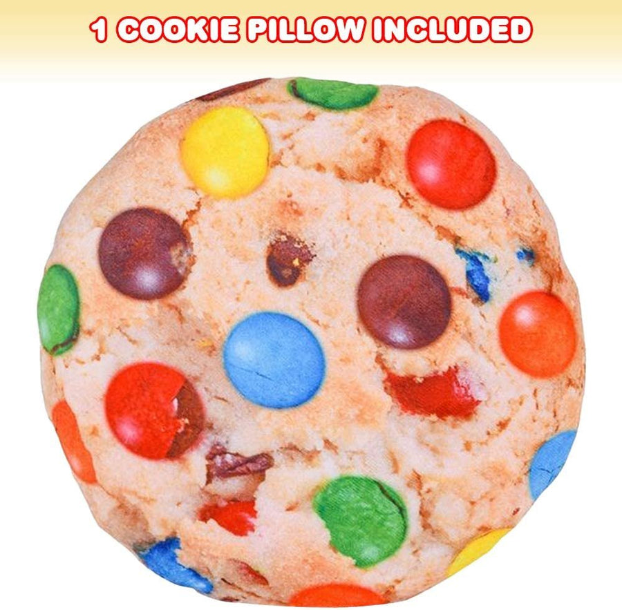 Cookie Pillow, 1PC, Cute Pillow for Kids and Adults with Photorealistic Design, Fun Bedroom, Couch, and Living Room Décor, Gift for Boys, Girls, and Food Lovers, 12"es, Round