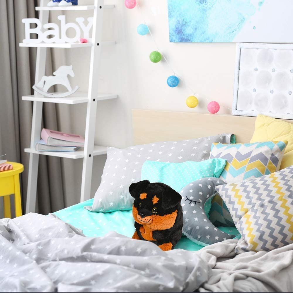 Belly Buddy Rottweiler, 10" Plush Stuffed Dog, Super Soft and Cuddly Toy, Cute Nursery Décor, Best Gift for Baby Shower, Boys and Girls Ages 3+