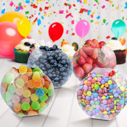 ArtCreativity Plastic Fish Bowl Set - 12 Pack - Cute Fishbowls for Carnival Ball Toss Games, Party Table Centerpieces - Unique Carnival Supplies, Birthday Party Decorations, Kids Activity