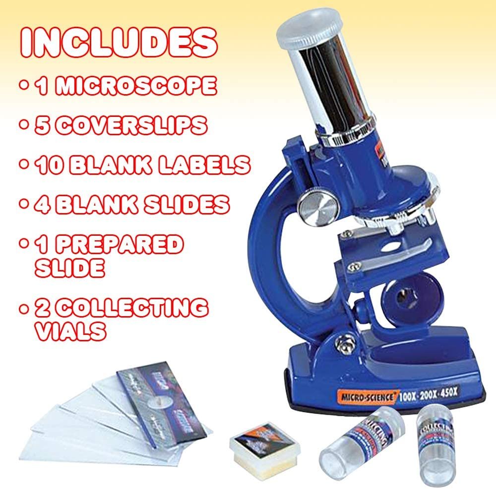 ArtCreativity Microscope Set for Kids, Science Toys Kit with Functional Microscope, Vials, Slides, and More Accessories, Educational Toys for Kids’ Science Experiments, STEM Gifts for Boys and Girls