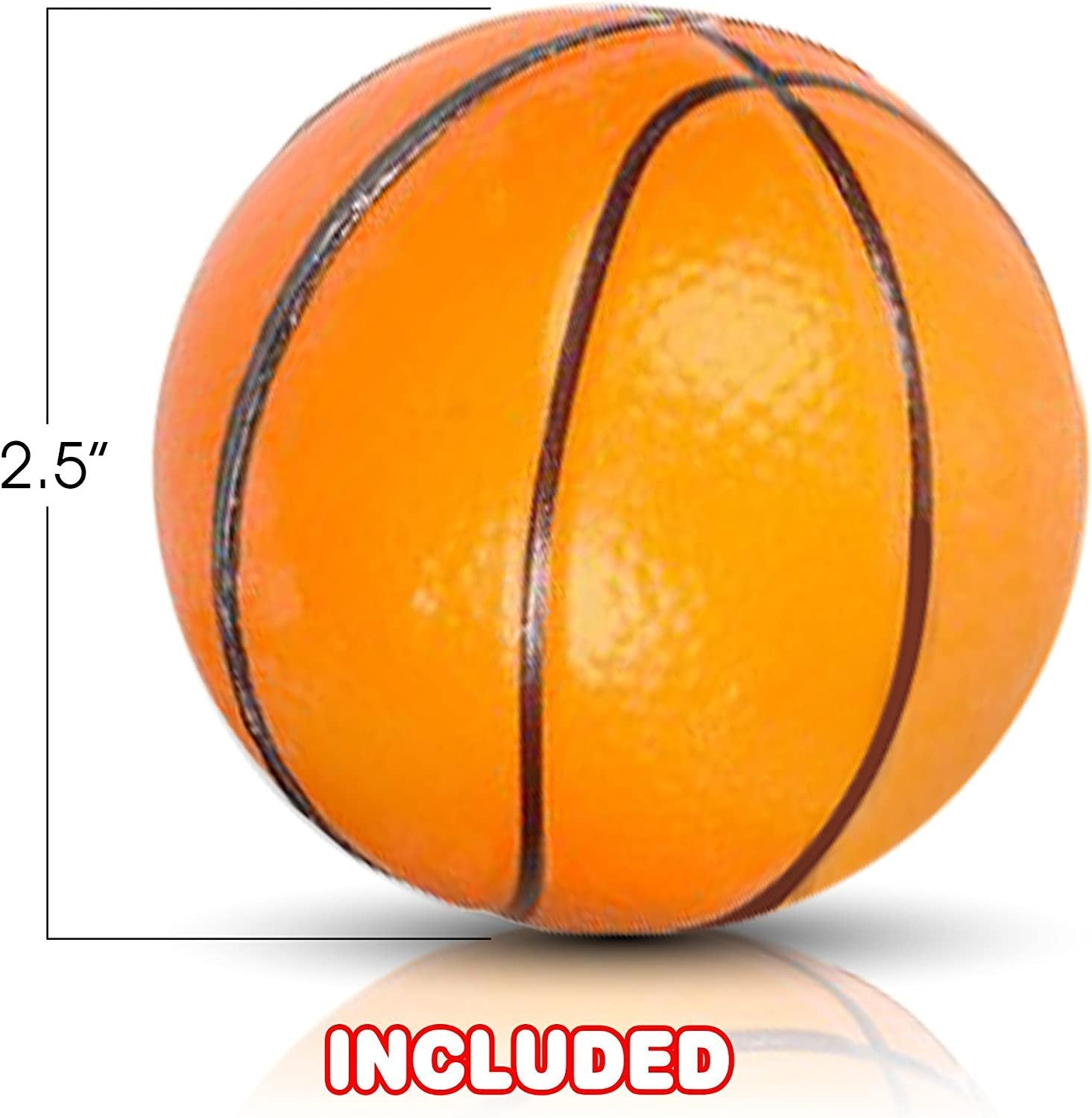 Sports Stress Foam Balls for Kids - Set of 4 - Includes Basketball, Football, Baseball, and Soccer Squeezable Anxiety Relief Balls Idea, Party Favor for Boys or Girls