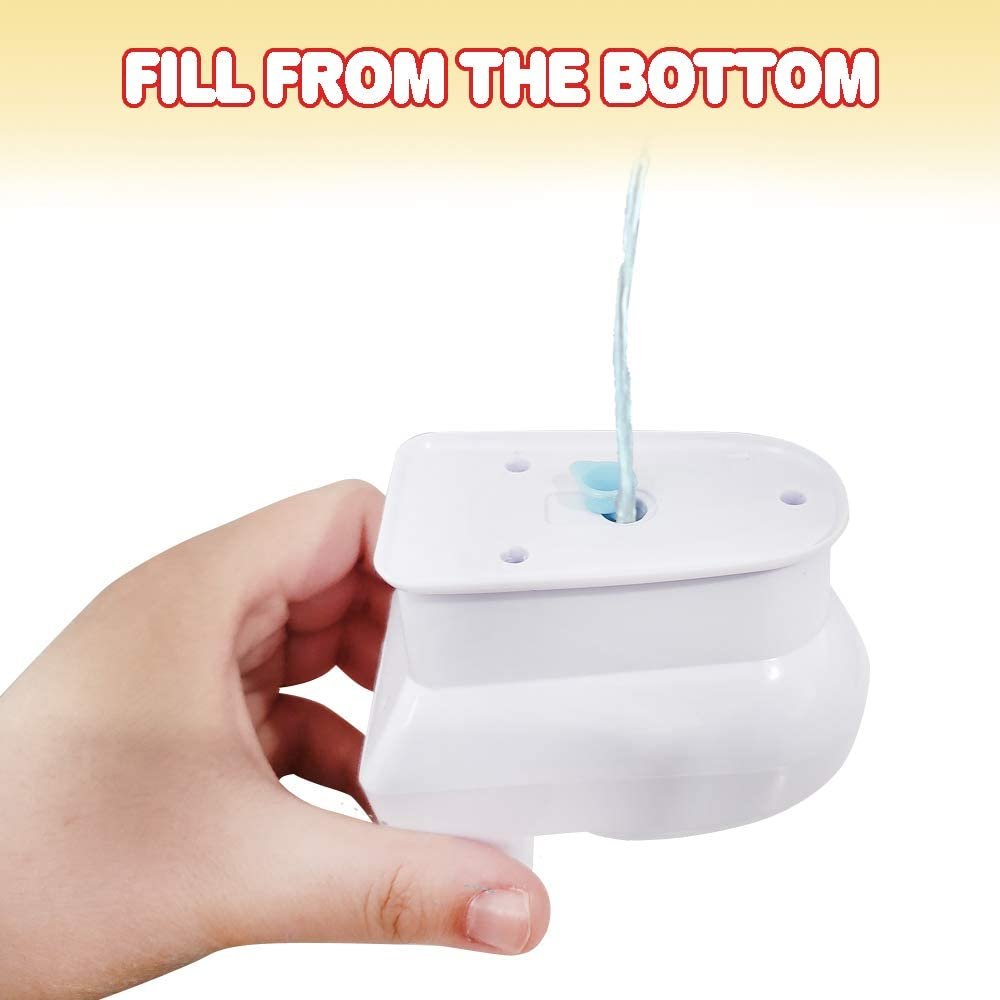 April Fools Toys Funny Water Squirting Prank Toy - Squirt Toilet - Poop  Spray Prank Toy - Simulation Toilet Toy (white)