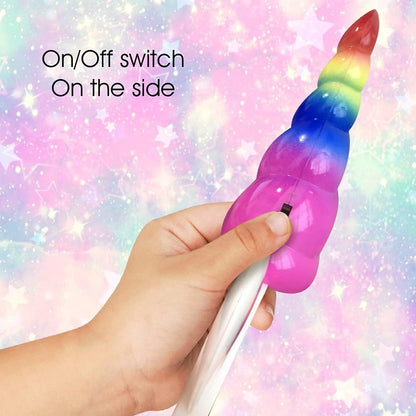 ArtCreativity Light Up Rainbow Unicorn Headbands for Girls, Set of 2, Birthday Girl Headband with Flashing Horn, Unicorn Party Supplies and Decorations, Unicorn Party Favors, Cute Costume Accessories