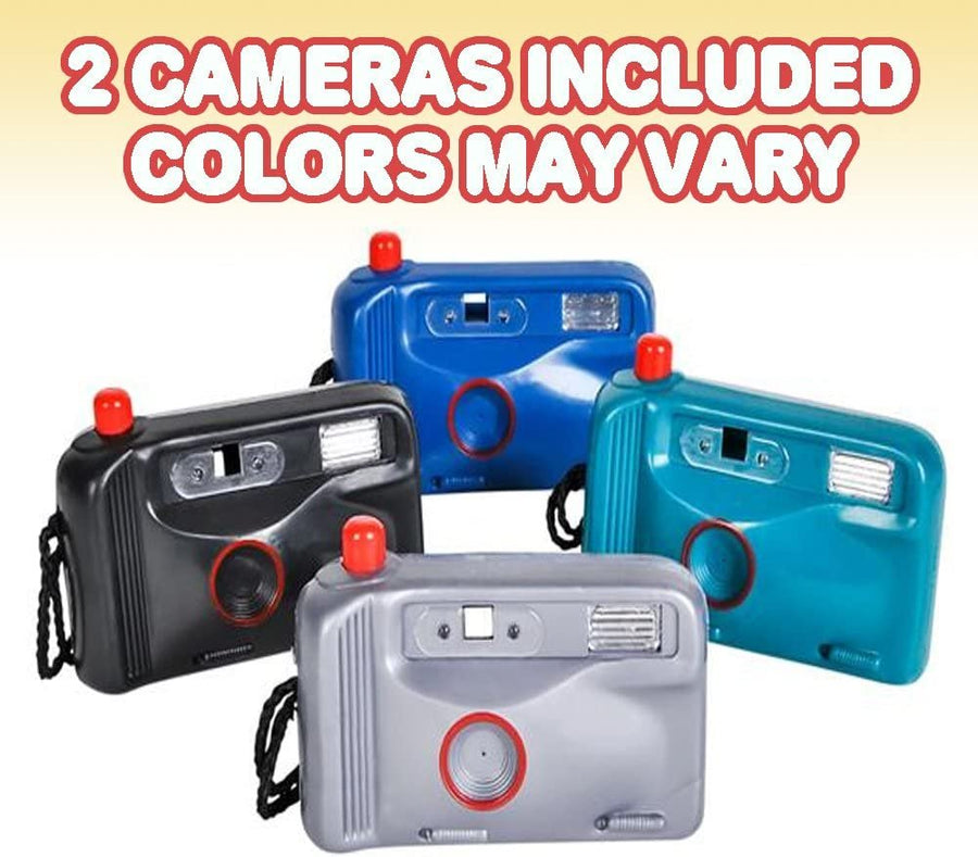 Squirt Camera Set - Pack of 2 - Squeeze and Splash Summer Beach Toy - Watery Jokes and Pranks - Colors May Vary