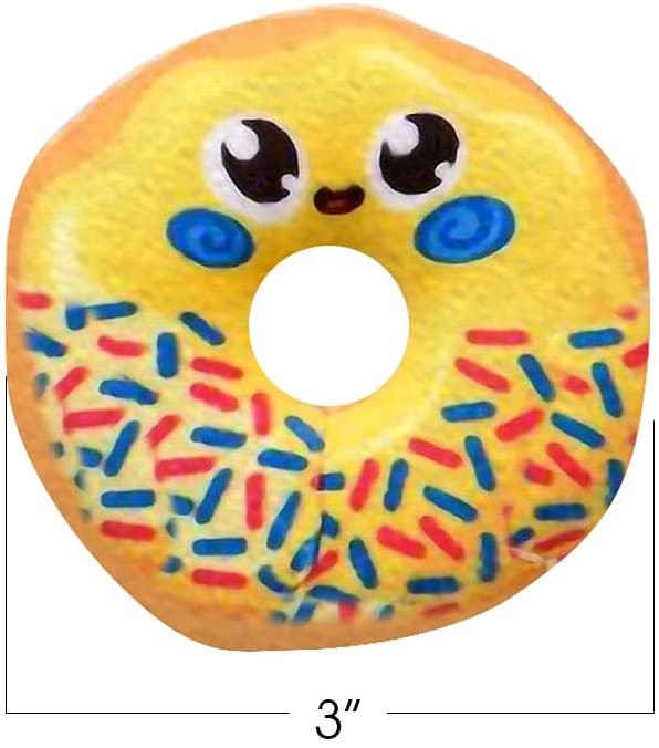 Mini Smile Face Plush Donuts For Kids, Set of 12, Soft Stuffed Donut Toys in Assorted Colors, Cute Donut Party Supplies, Donut Party Decorations, Snack Party Favors, Easter Basket Filler