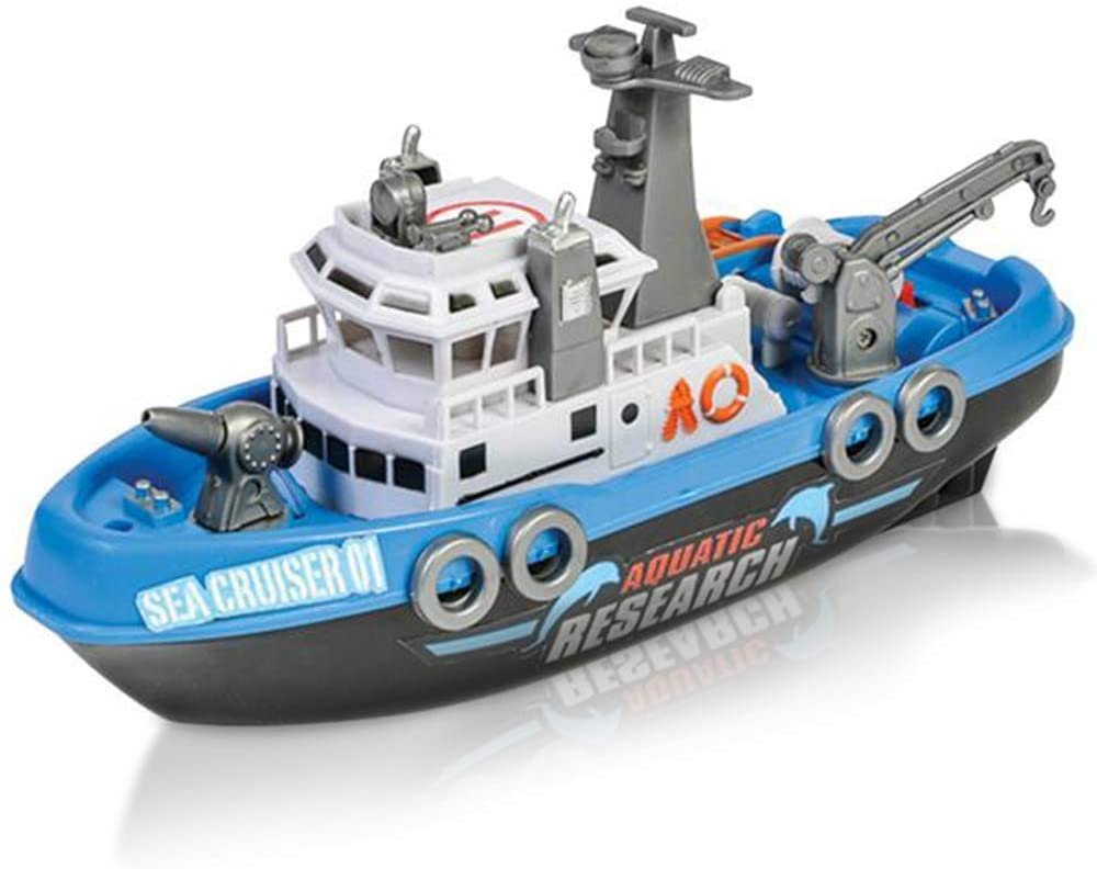 ArtCreativity Aquatic Research Vessel, BatteryOperated Toy Ship for Kids, Floats in Water, Floating Bathtub and Pool Toy for Boys and Girls, Best Birthday Gift for Children