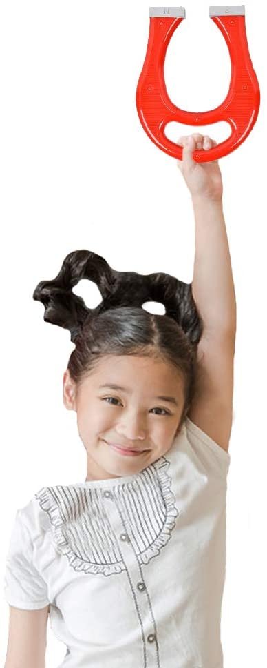 Horseshoe Magnet for Kids - 8" Horse Shoe U-Shaped Magnet with Carry Handle - Fun Science Activity Toy, Great Gift Idea for Boys and Girls, Novelty Item for Adults - Colors May Vary