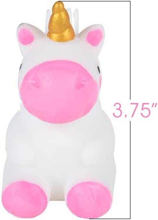 Puffer Unicorn Toys for Kids, Set of 3, Fidget Toys for Girls and Boys, Unicorn Party Supplies, Cute Goodie Bag Fillers and Party Favors, Stress Relief Toys for Children, 3 Colors