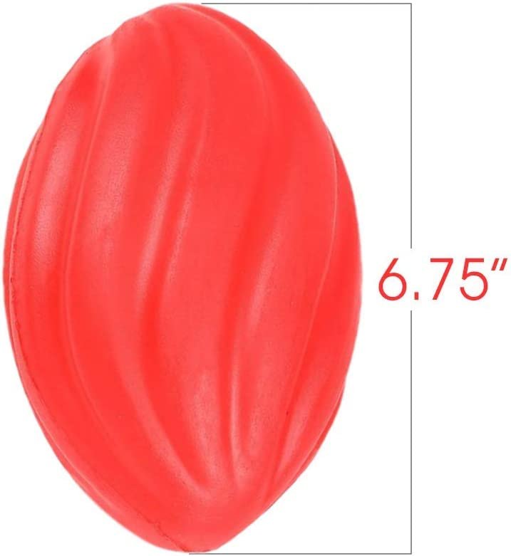 6.75" Spiral Footballs for Kids, Set of 3, Colorful Foam Sports Footballs for Outdoors, Indoors, Training, Beginners, Pool, Picnic, Camping, Beach, Fun Sports Party Favors for Boys Girls