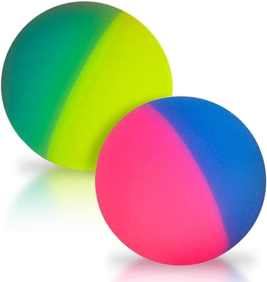 3" ICY Bouncy Balls for Kids, Large Extra-High Bounce Frosty Bouncing Balls - Set of 2