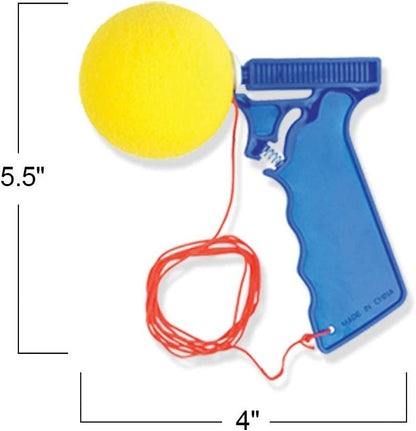 ArtCreativity Sponge Ball Launchers, Pack of 12, 5.5 Inch Foam Ball Toy Shooters, Birthday Party Favors for Kids, Goodie Bag Fillers, Carnival Prize - Red & Blue