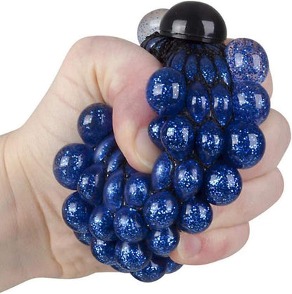 ArtCreativity Mesh Squeeze Metallic Balls for Kids, Set of 4, Squeeze Toys in Assorted Colors for Anxiety Relief & ADHD - Birthday Party Favors, Goodie Bag Fillers, Treasure Box Prizes for Classroom