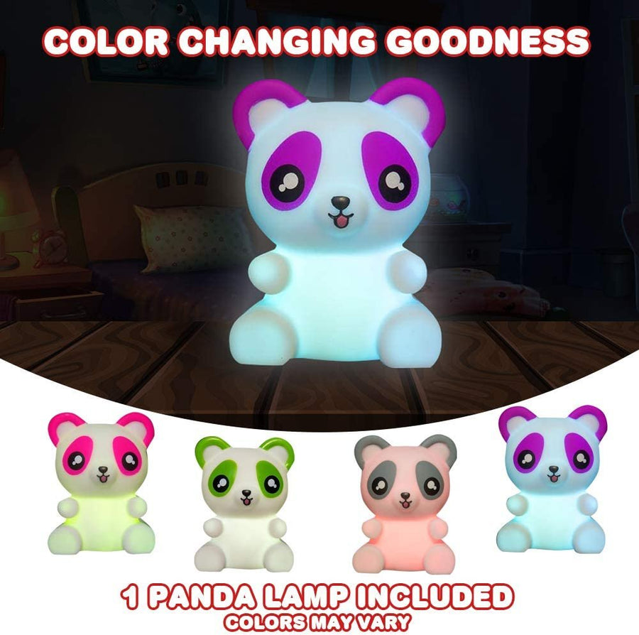 Color Changing Panda LED Lamp, Night Light Cycles Through Awesome Colors, Battery-Operated Decorative Light for Kids, Bedroom Decor Nightlight for Boys and Girls