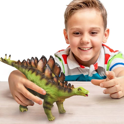 ArtCreativity Soft Stegosaurus Dinosaur Toy with Roaring Sounds, Large Soft Touch Dinosaur Toy with Sounds, Free Standing Dinosaur Toy for Kids, Great for Imaginative Play