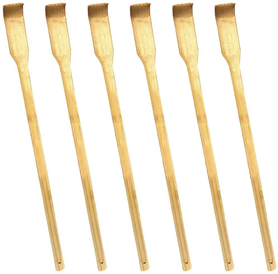 Wooden Backscratchers for Kids and Adults, Set of 6, Instant Relief from Itching, Wooden Material, Stocking Stuffers for Kids, Unique Gag Gifts for Adults