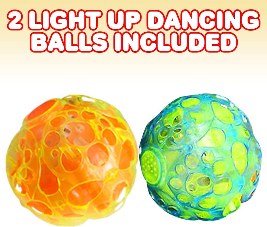 Light-Up Dancing Ball with Sound Effects, Set of 2, LED Vibrating and Singing Ball for Kids, LED Party Supplies for Birthdays and More, Best Gift and Party Favors for Boys and Girls