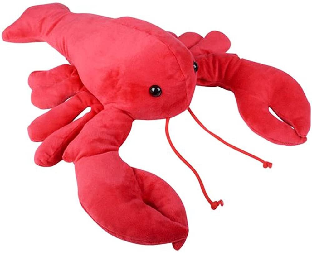 Lobster Plush Toy, 1PC, Soft Stuffed Lobster Toy for Kids, Cute and Cuddly Stuffed Animals for Girls and Boys, Nursery and Playroom Decorations, Underwater Party Décor, 24"es
