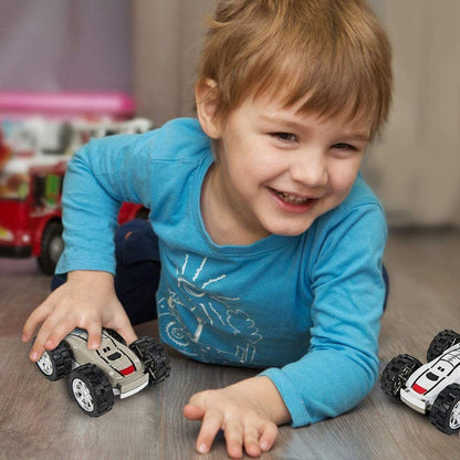 ArtCreativity Friction Flip Stunt Toy Cars for Boys - Set of 2 - Cool Space Rover Double-Sided Toys - Awesome 360 Degree Flips - Best Birthday Gift for Kids, Boys, Girls, Toddlers